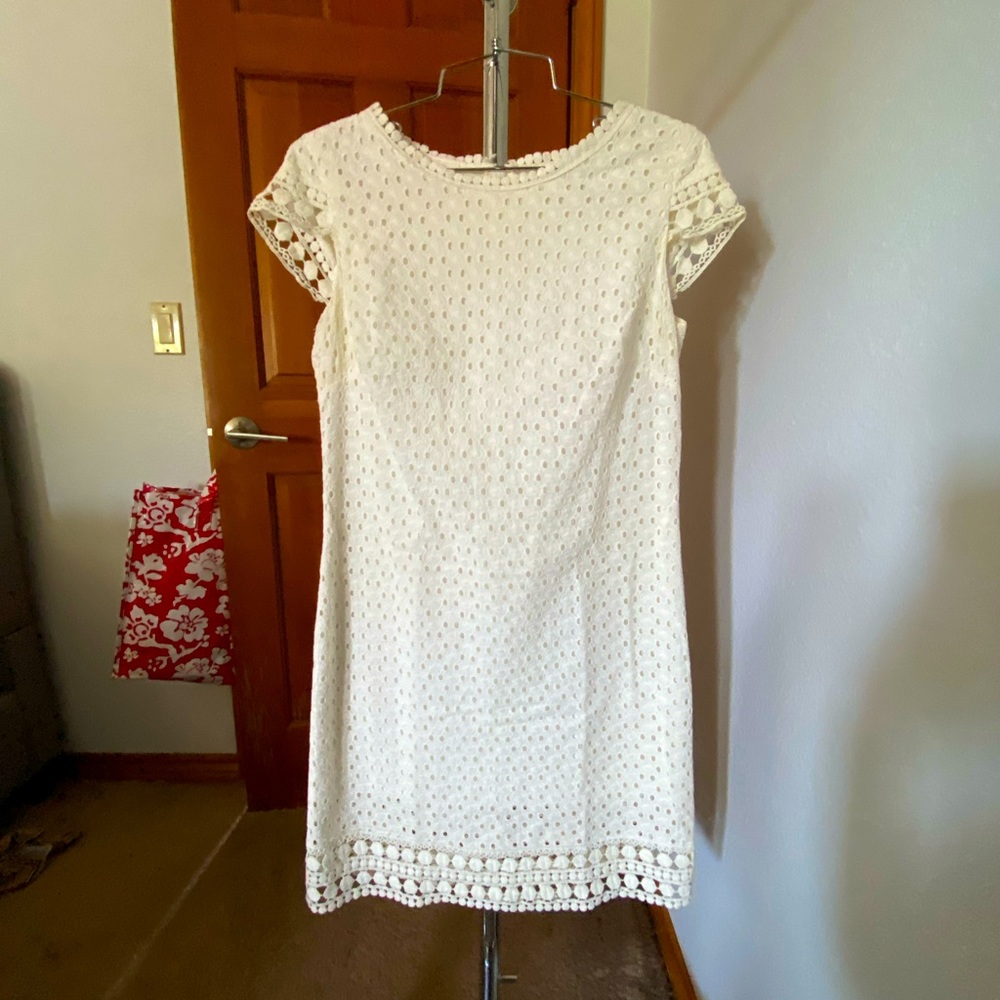 White layered dress